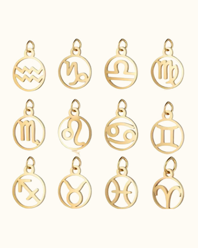 Zodiac Round Charm