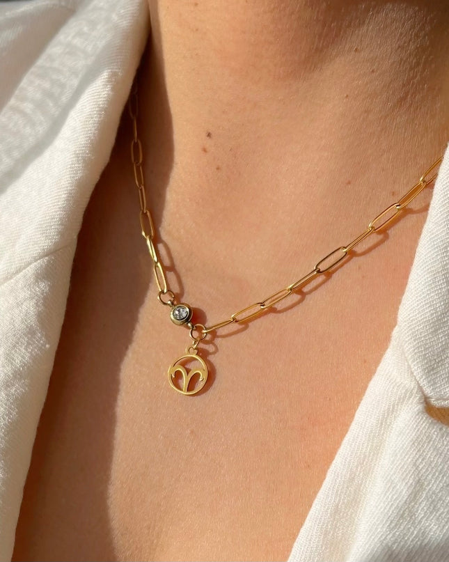 Zodiac Birthstone Necklace
