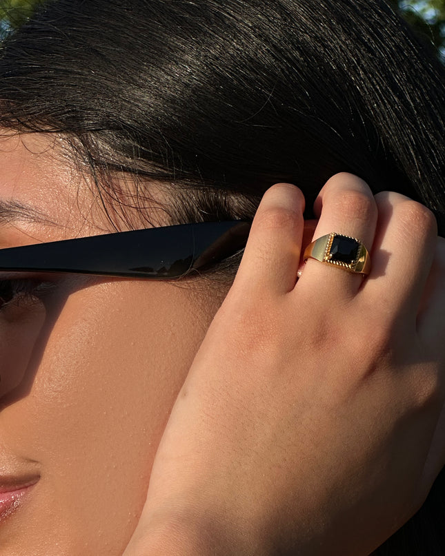 Onyx Signet Ring