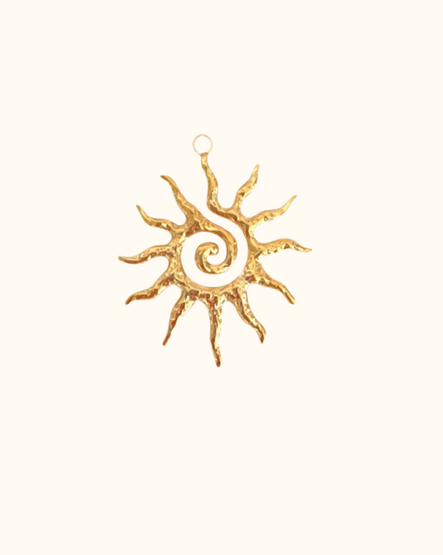 Spiral Sun Charm