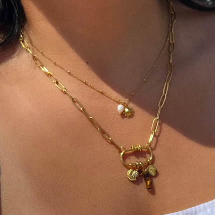 New Beginnings Sun Charm Necklace