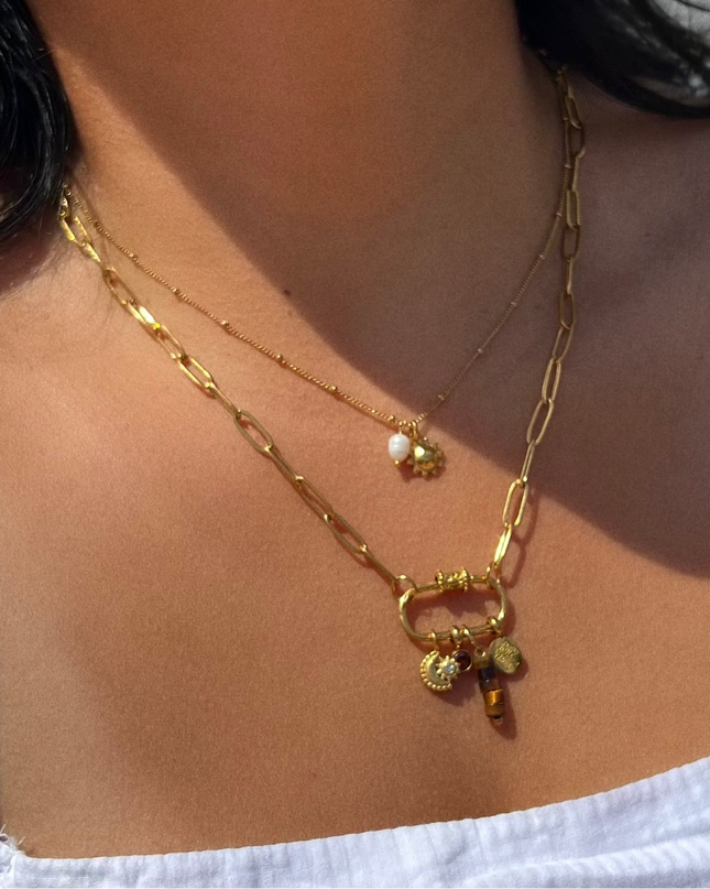 New Beginnings Sun Charm Necklace