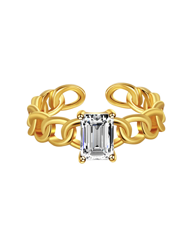 Crystal Chain Ring
