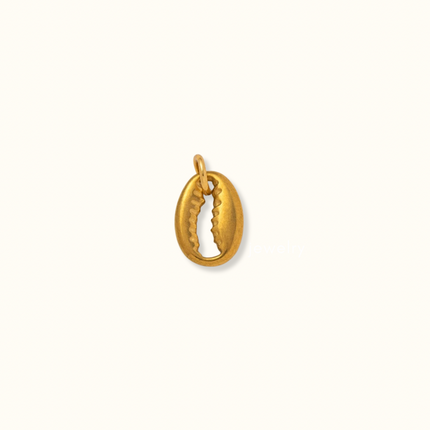 Golden Conch Shell Charm