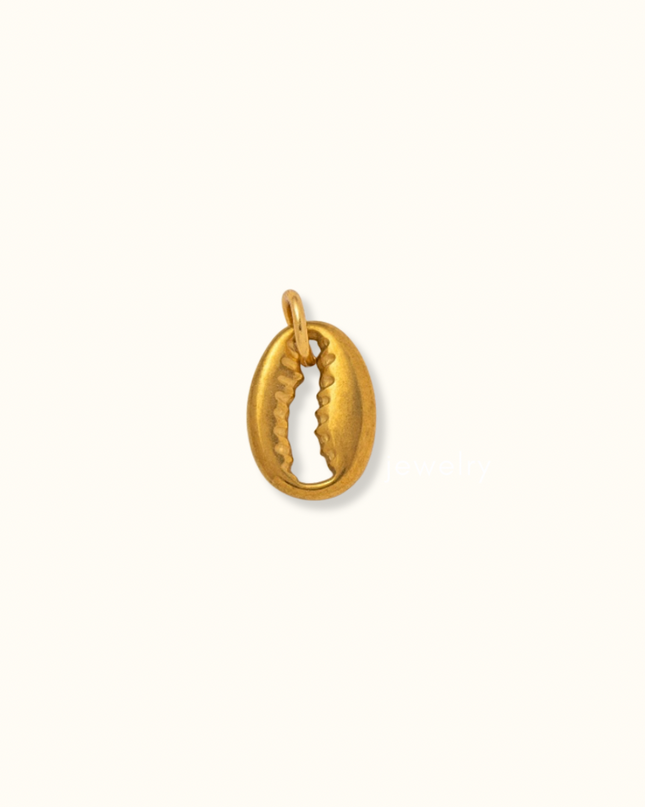 Golden Conch Shell Charm