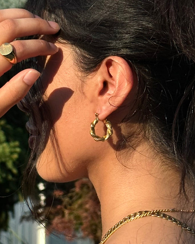 Naomi Twisted Hoops