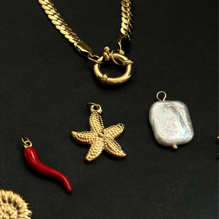 Fossil Starfish Charm