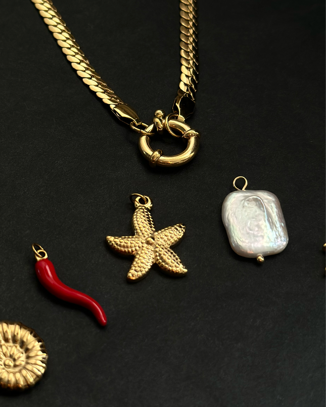 Fossil Starfish Charm