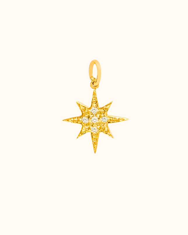 Mini North Star Charm