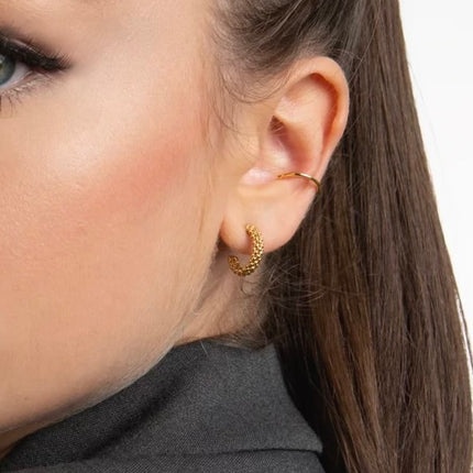 Alaïa Mini ball cluster Hoops