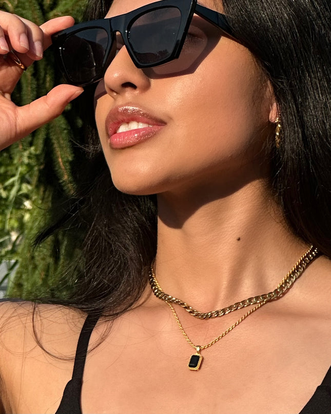 Onyx Pendant Necklace