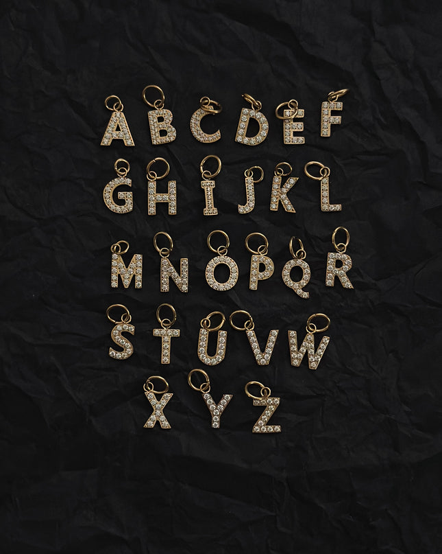 Diamond Letter Charm