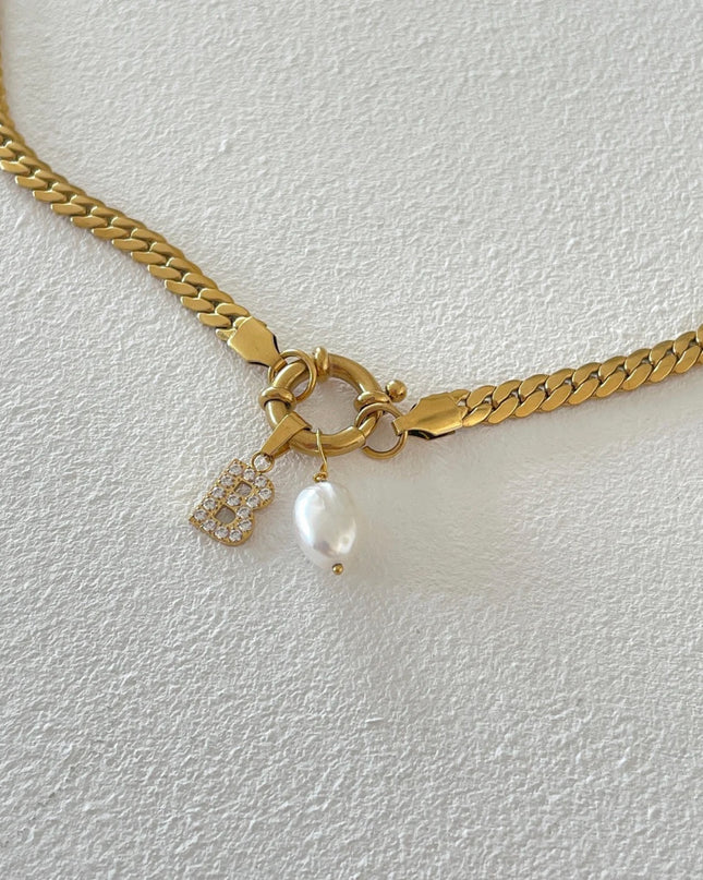 Diamond Letter Charm