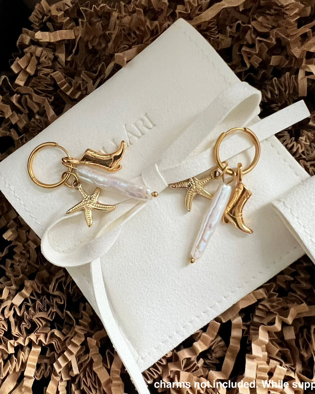 Slim Rectangular Pearl Charm