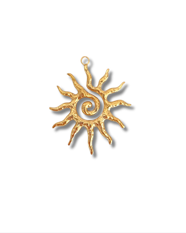 Spiral Sun Charm