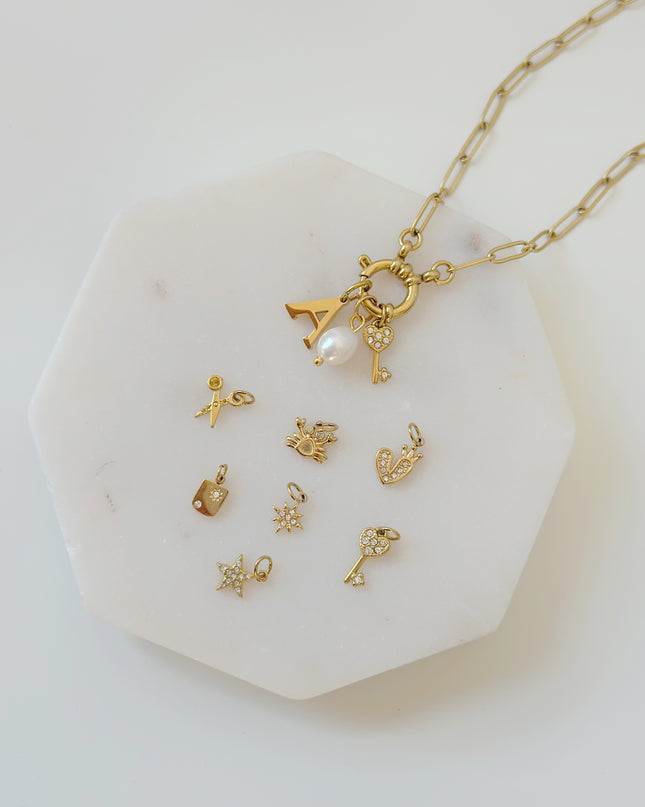 Diamond Key Charm