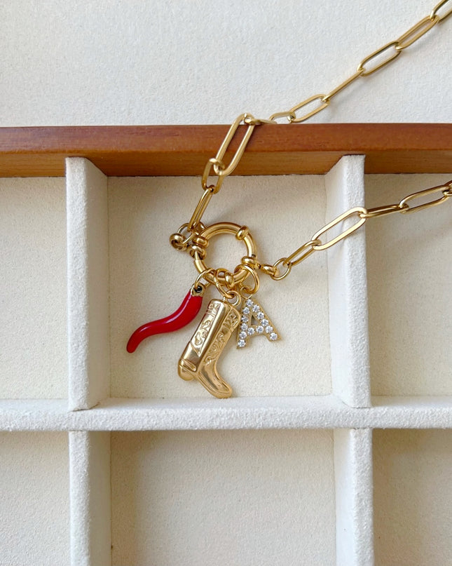 Western heat Triple Charm Necklace