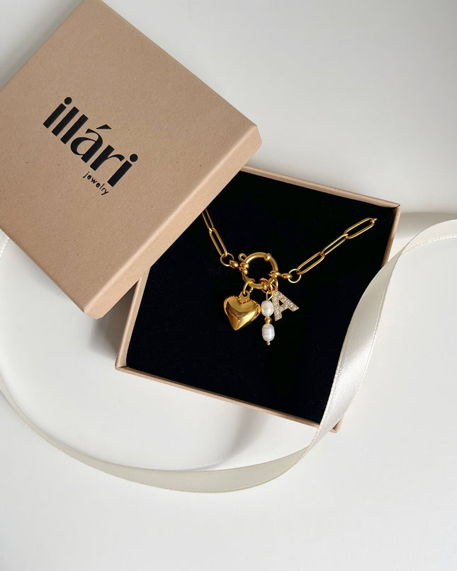 Diamond Letter Charm