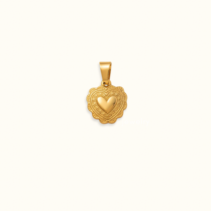 Golden Heart Charm