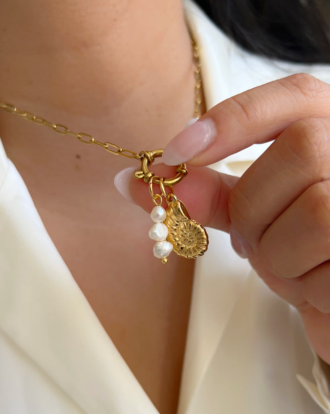 Fossil Shell Charm