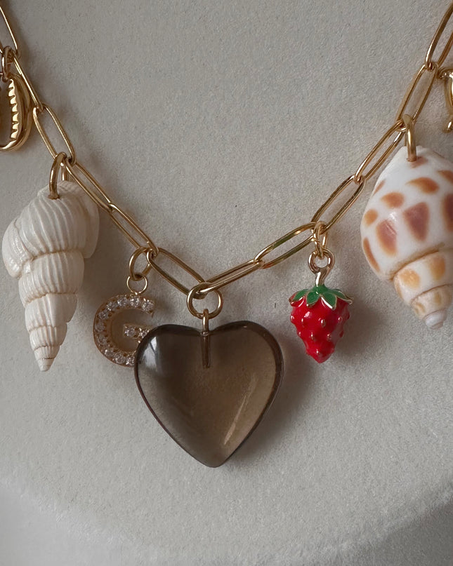 White Hermit Shell Charm