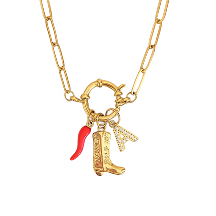 Western Heat Triple Charm Necklace