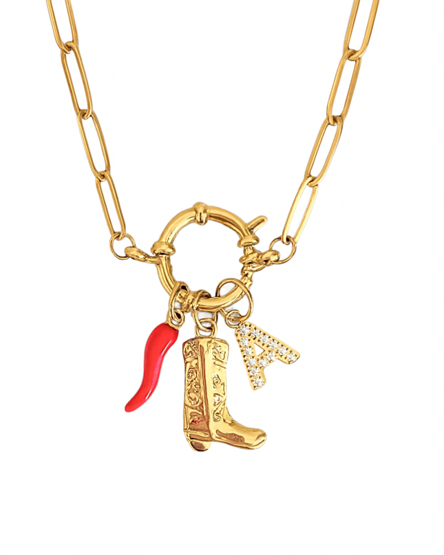 Western Heat Triple Charm Necklace