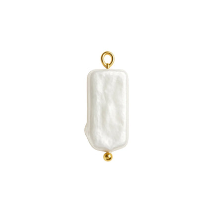 Rectangular Pearl Charm