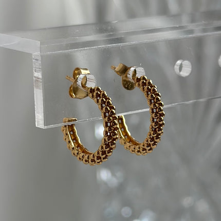 Alaïa Mini ball cluster Hoops