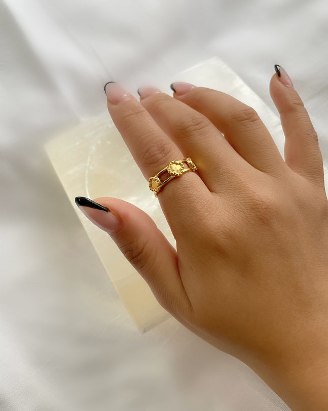 Trés Clover Ring